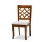 Baxton Studio Mael Modern and Contemporary Grey Fabric and Walnut Brown Finished Wood 7-Piece Dining Set 186-10542-10520-Zoro - alternate 5